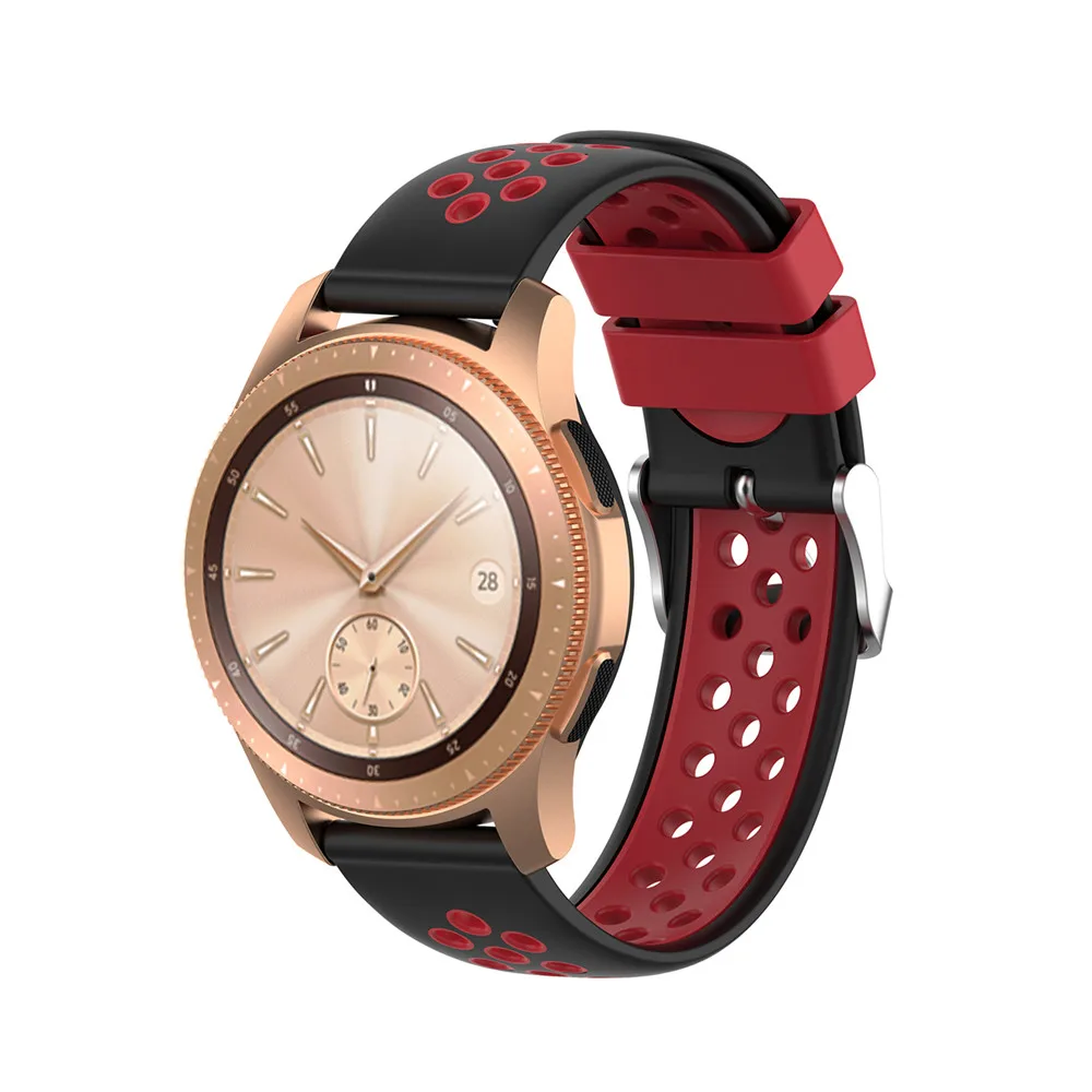 Силиконовый ремешок 20 мм для Garmin VIVOMOVE 3/HR Sport для samsung Galaxy Watch 42 мм R815 для Timex Weekender/Expedition