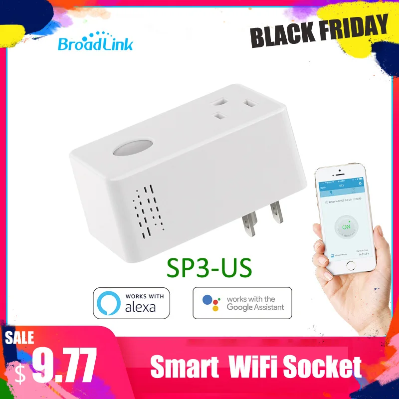 Broadlink SP3 16A США Интеллектуальный таймер Wi-Fi разъем умный дом автоматизация Беспроводное управление для IOS Android