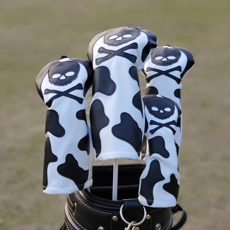 

New Skull Golf Complete Sets Headcovers Driver Fairway Woods Hybrid Irons High Quality Golf Covers Unisex