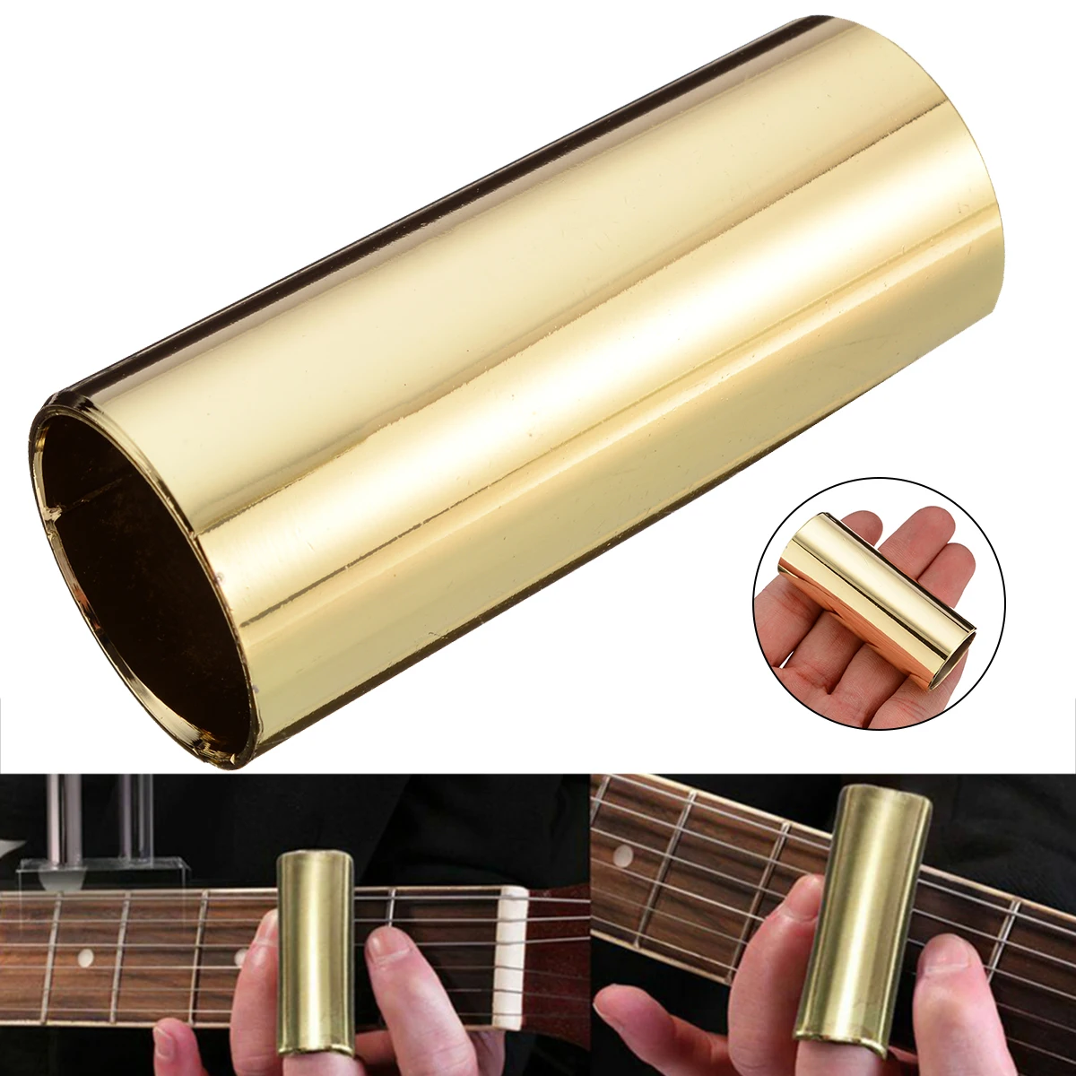 1 шт. латунные элементы для гитары горка пальца музыкальный инструмент аксессуар