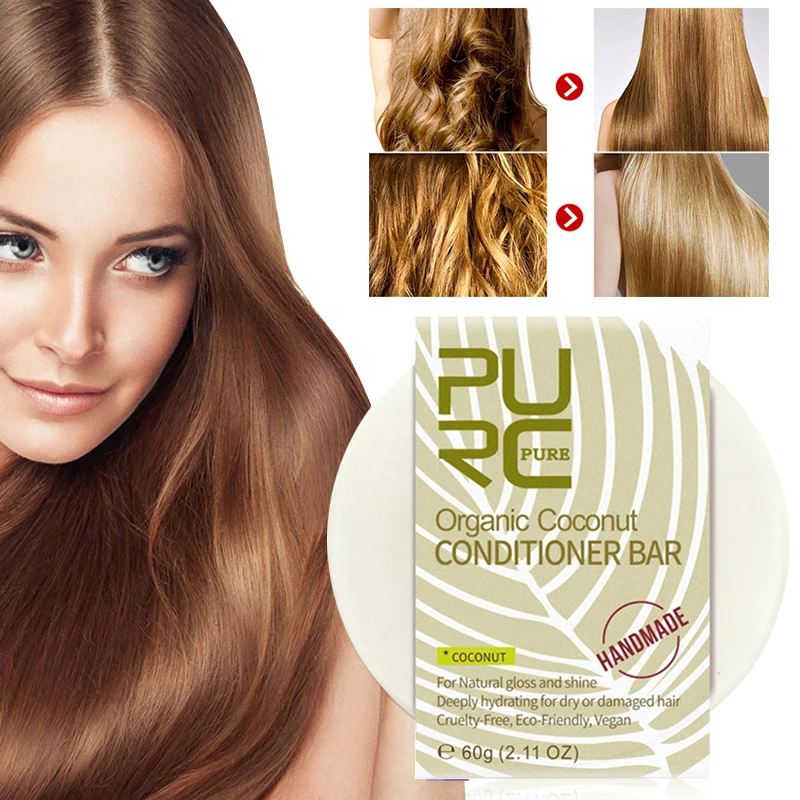 60 г Органические кондиционер кокос бар веганских материалов ручной работы