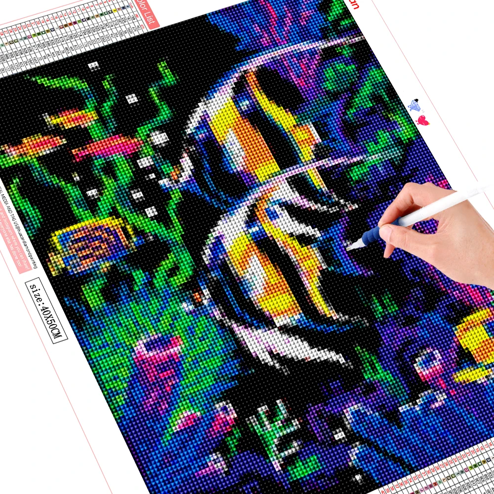 Картина Мозаика из страз с круглыми стразами 5D|Алмазная мозаика и вышивка| |