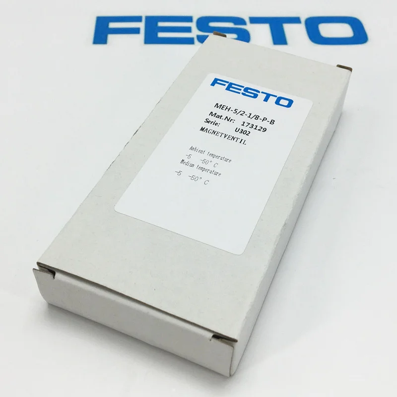 MEH-5/2-1/8-P-B 173129 DC24V AD220V электромагнитный клапан festo мех серии