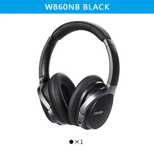 W860NB Black EDIFIER W860NB Bluetooth наушники ANC сенсорное управление Поддержка NFC сопряжение и aptX аудио декодирование Smart Touch беспроводные наушники - Цвет: W860NB Black