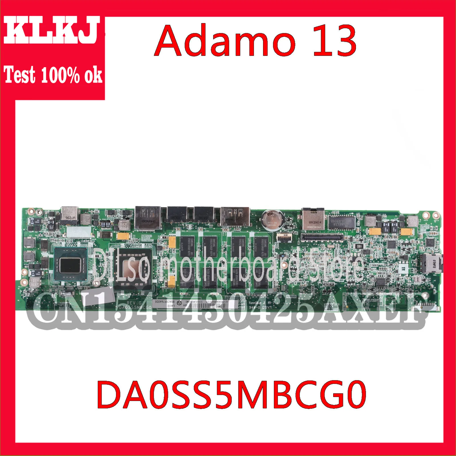 

Материнская плата KLKJ DA0SS5MBCG0 для Dell XPS13 P01S Adamo 13, материнская плата для ноутбука DA0SS5MBCG0, 100% оригинал