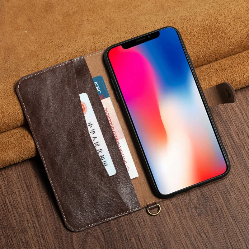 Чехол-книжка для Apple iPhone 11 Pro Max, ультра тонкий мягкий винтажный Чехол-бумажник из натуральной кожи для iPhone 11/Pro