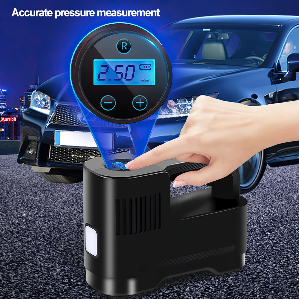 

Car Electric Air Pump Portable Wireless Car Tire Inflator Air Compressor Pump Motorcycle Bicycle Electric Car Ball Boat Inflator
