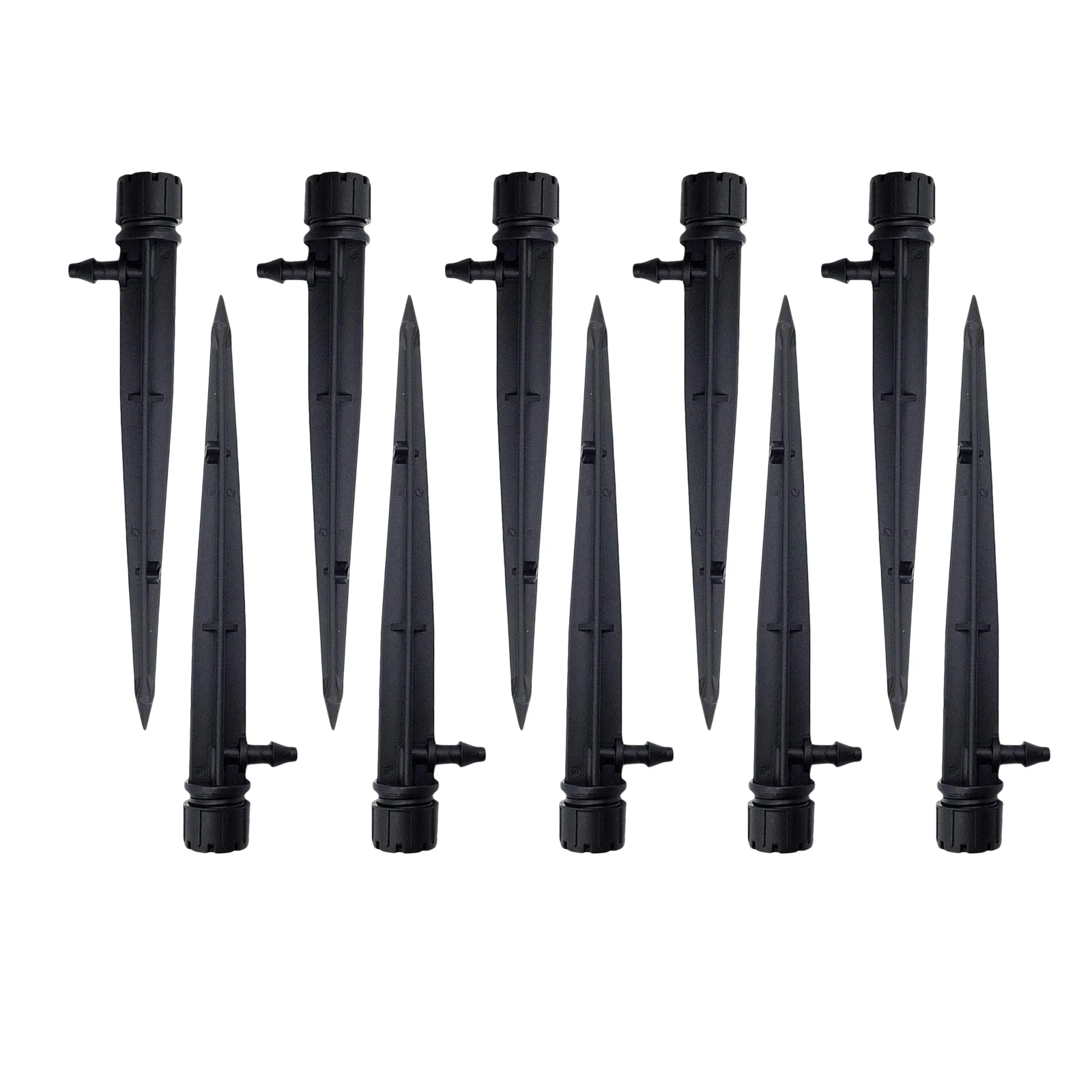 Разбрызгиватель для газона 10 насадок регулируемый/7 мм шланг полива травы |