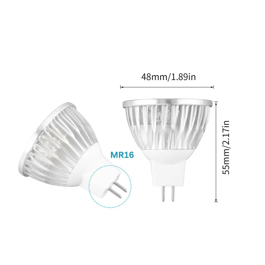 

ICOCO 4 LEDs MR16 4W 12V 45 Degree Beam Angle Warm White Spot Light Bulb Lamp Spotlight Focus For Living Room Promotion Sale
