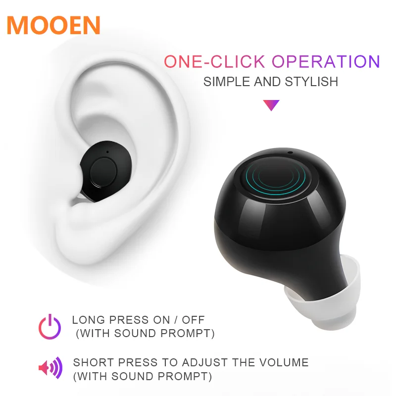 Новинка 2020 пара слуховых аппаратов с низким уровнем шума невидимый дизайн