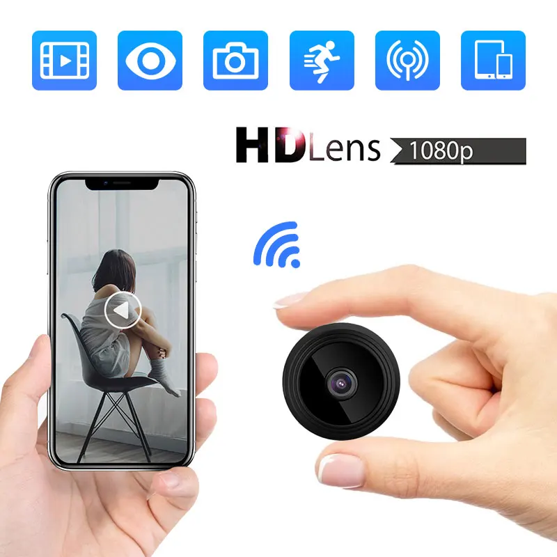 

IP Wifi Mini Camera Surveillance Secret Cameras Remote Control Monitoring Security Protection Detection 1080p Camcorders