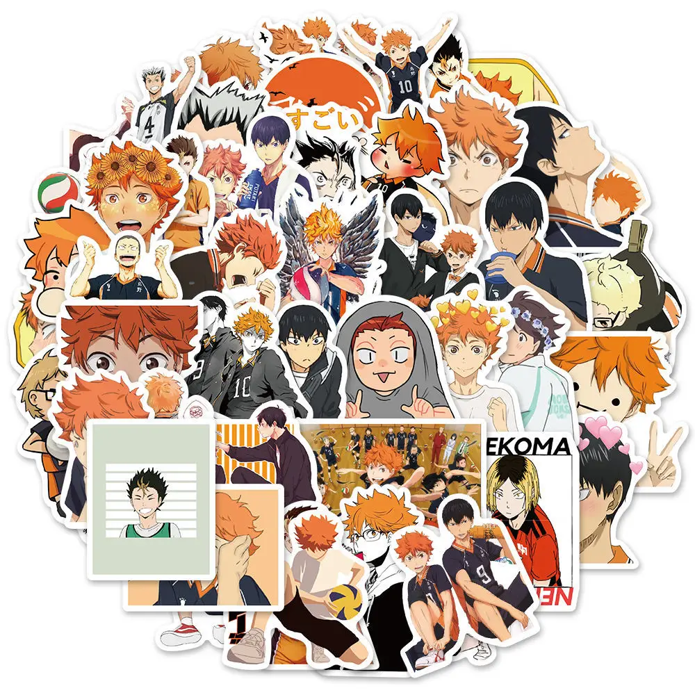 

10/30/50pcs Japan Anime Haikyuu Graffiti Stickers Decal For Motorcycle Travel Luggage Guitar Fridge Laptop Cool Sticker