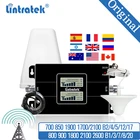 Усилитель сигнала сотового телефона для дома и офиса, 65 дБ, 900, 850, 1900, 2100, 1800 МГц, ретранслятор сигнала для усиления сигнала 3G