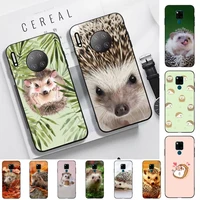 cute hedgehog phone case for huawei mate 20 10 9 40 30 lite pro x nova 2 3i 7se