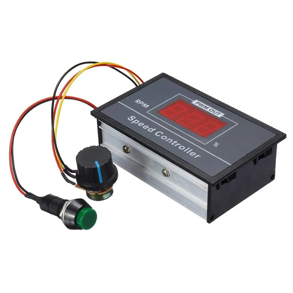 

Taidacent DC Speed Controller for Inline Fans PWM Controller Display Fan Stepless Speed Controller Panel 60V 52V 48V 12V 30A