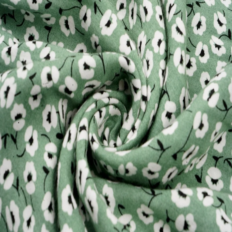 

2021 floral spring impression female casual dress with low-sleeve cleavage button dressed for woman summer boho dressed