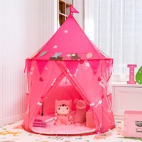 135105cm children princess castle play tent kids game tent house portable toys baby indoor outdoor play house toys pink tent