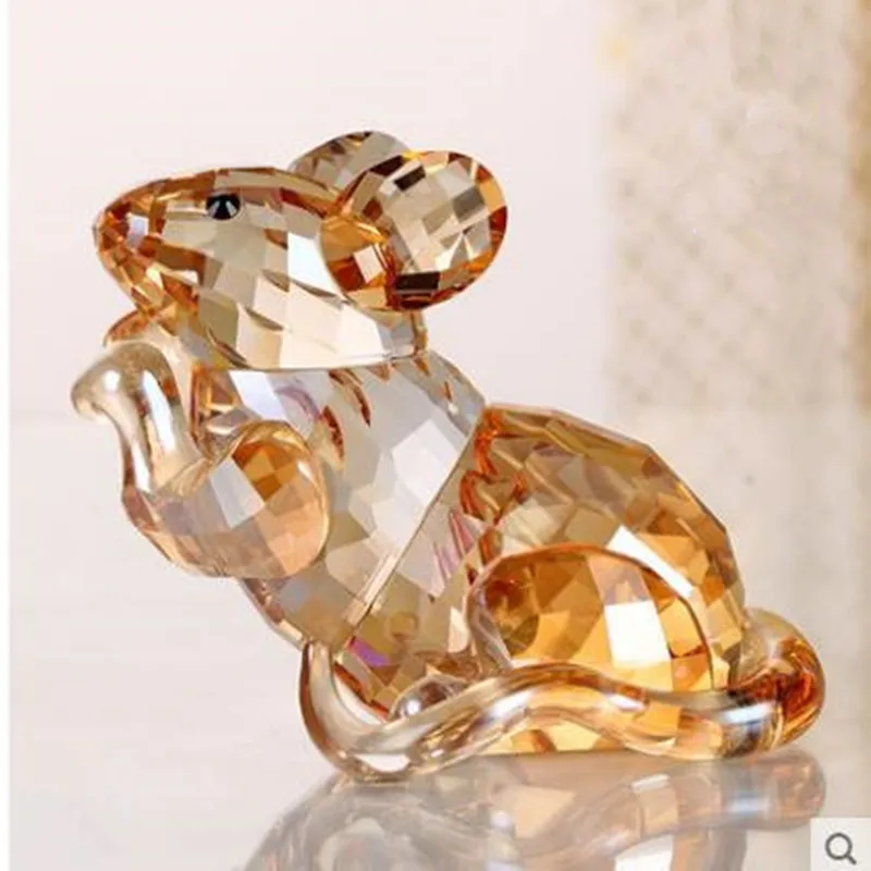 2020 хрустальные украшения в виде мыши безделушки со знаками Зодиака Креативные