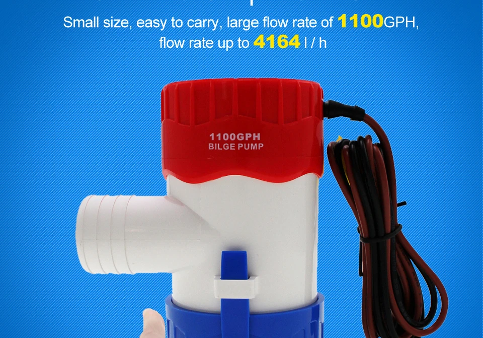 Откачивающий насос 12V 24V стиль 1100GPH 750GPH 500GPH 350GPH внешний вид особая форма высокая пропускная погружной от makerele