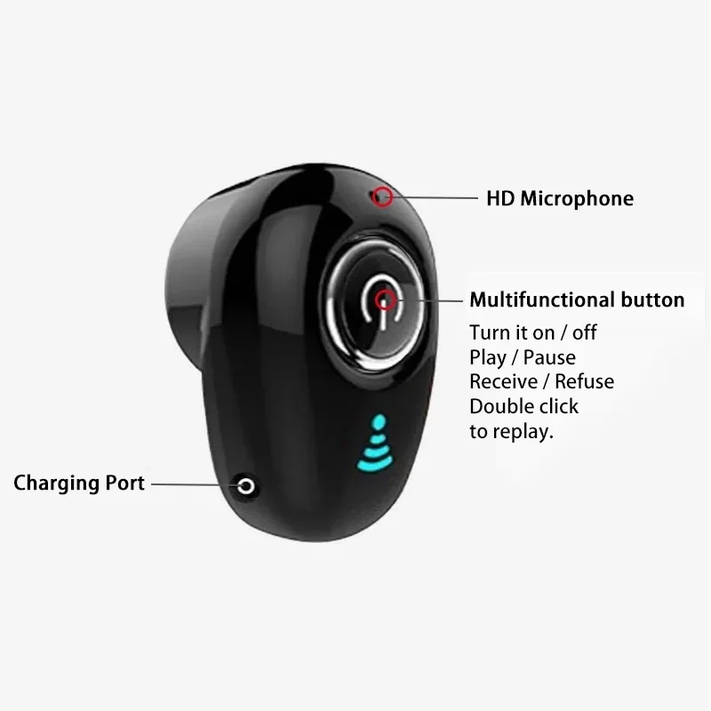 Bluetooth-наушники Mini S650 Спортивная игровая гарнитура с микрофоном