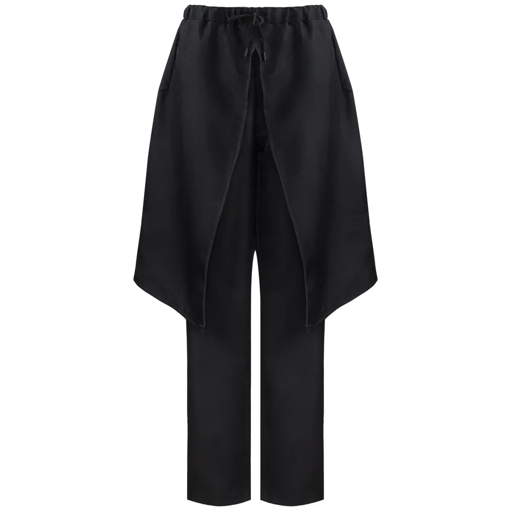 Мужской костюм рыцаря для косплея штаны в средневековом стиле ренессанса черные