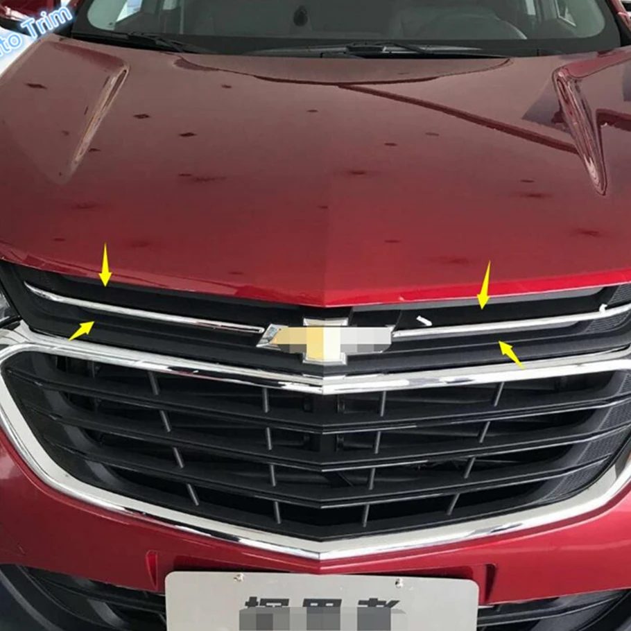 Lapetus Авто Стайлинг Передняя лицевая решетка гриль Декоративная полоса накладка 2