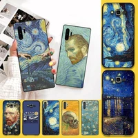 vincent van gogh paintings starry night phone case for samsung galaxy note20 ultra 7 8 9 10 plus lite j7 j8 plus m21 m30s