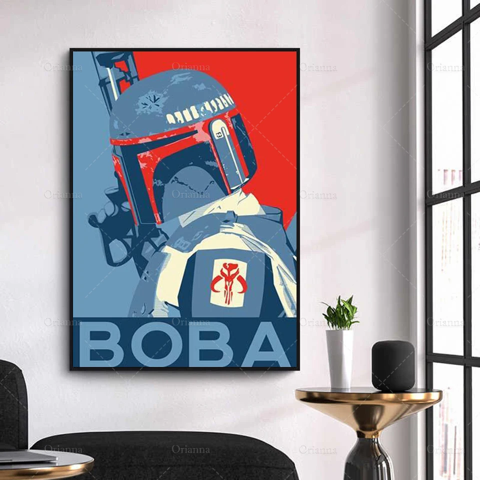 

Boba Fett Abstract Poster Art HD Canvas Print Modular Pictures Home Decoration Living Room Bedroom Wall Art Canvas Painting