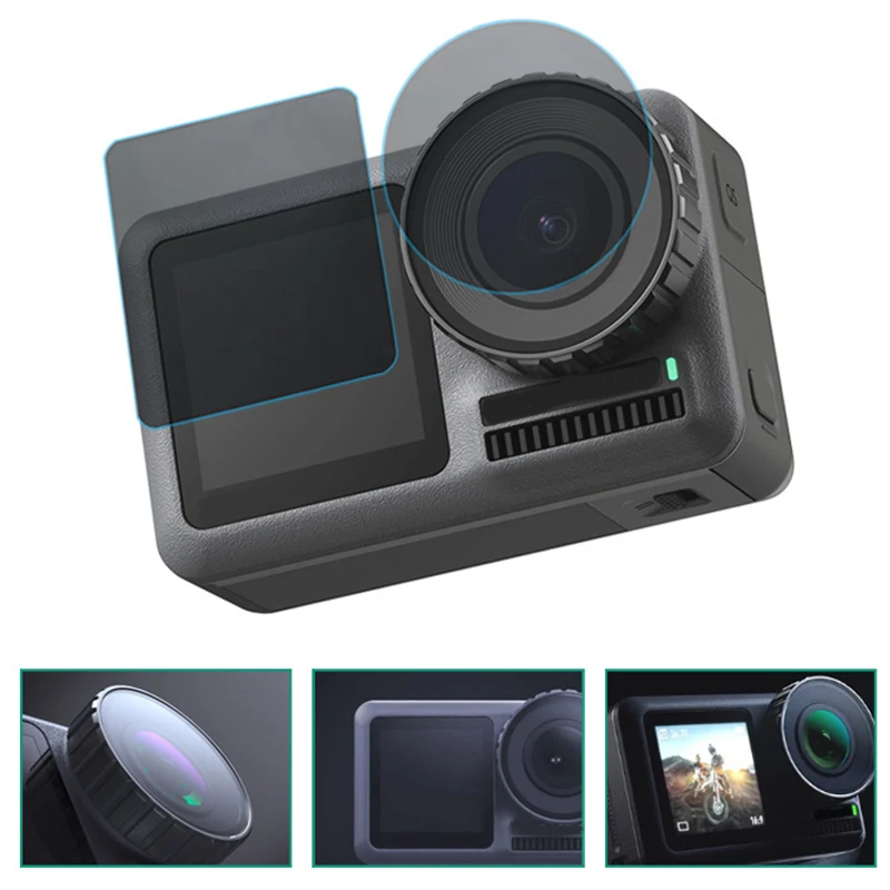 Защитный чехол из закаленного стекла для объектива экшн-камеры Dji Osmo Защитная