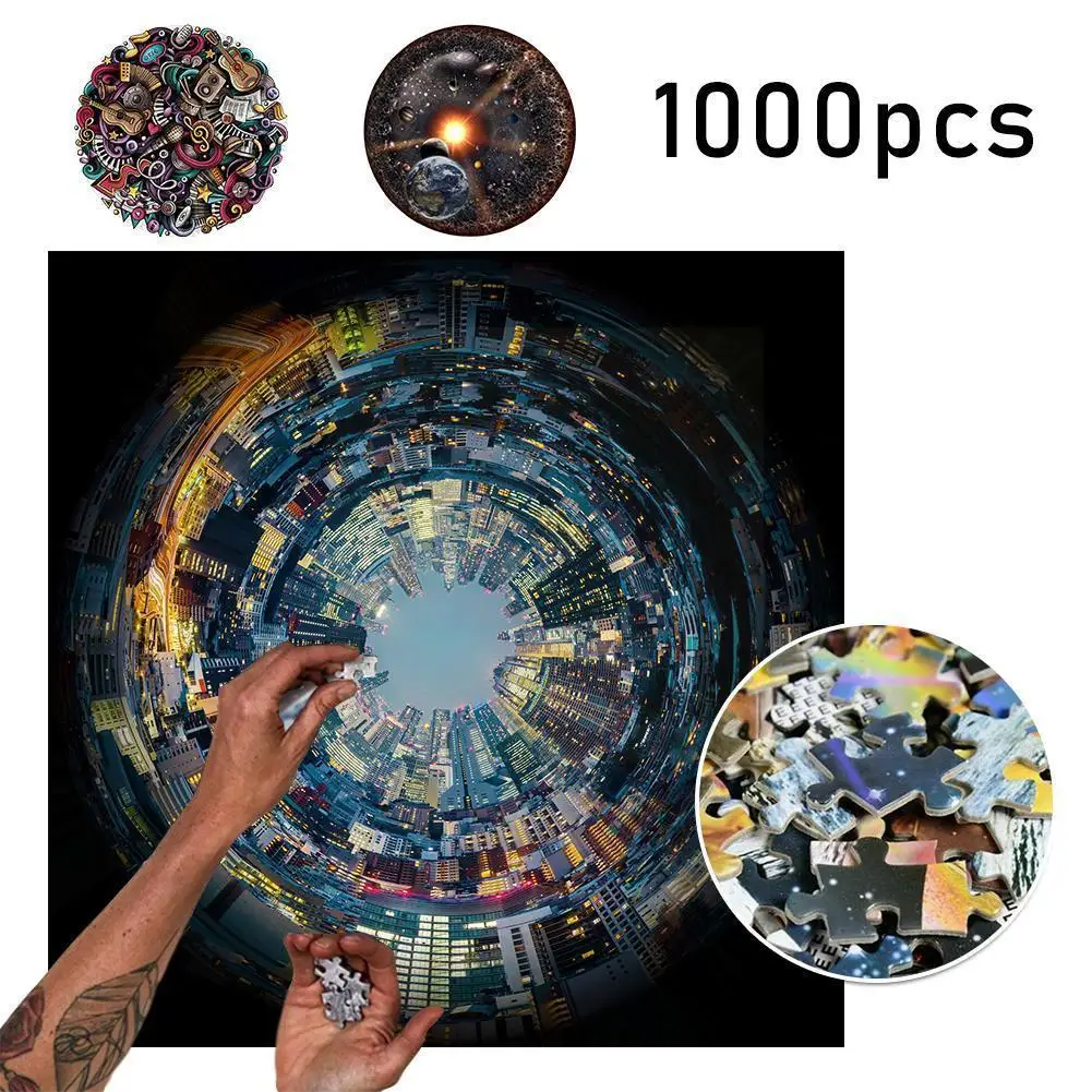 

1000 Pieces Of Adult Puzzles Starry Space Traveler Decompression Decompression Puzzle Educational Plane Puzzle Toys Gif R8f0