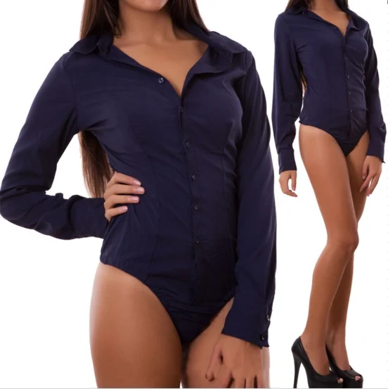 Женский комбинезон боди эластичное женское трико топы рубашка |