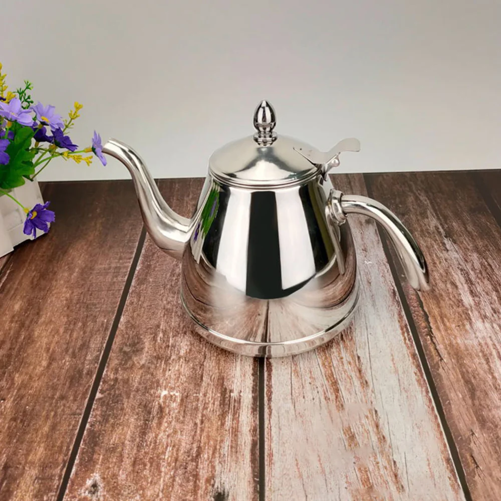 

1Pc Stainless Steel Water Kettle Home Teapot Ant-scald Handle Tea Kettle