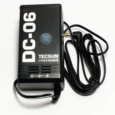 DC-06 AC 220V/50Hz DC 6V 300mA Адаптер зарядного устройства US Plug для TECSUN R9700DX | Электроника