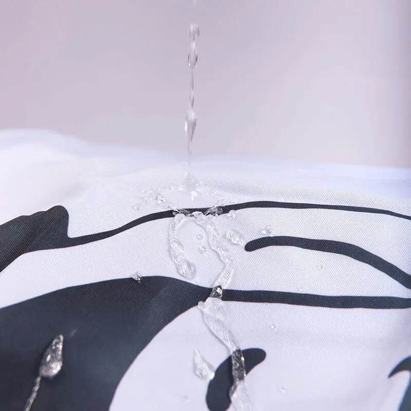 Европейский полиэстер занавеска для душа толстые шторы с крючками ванной