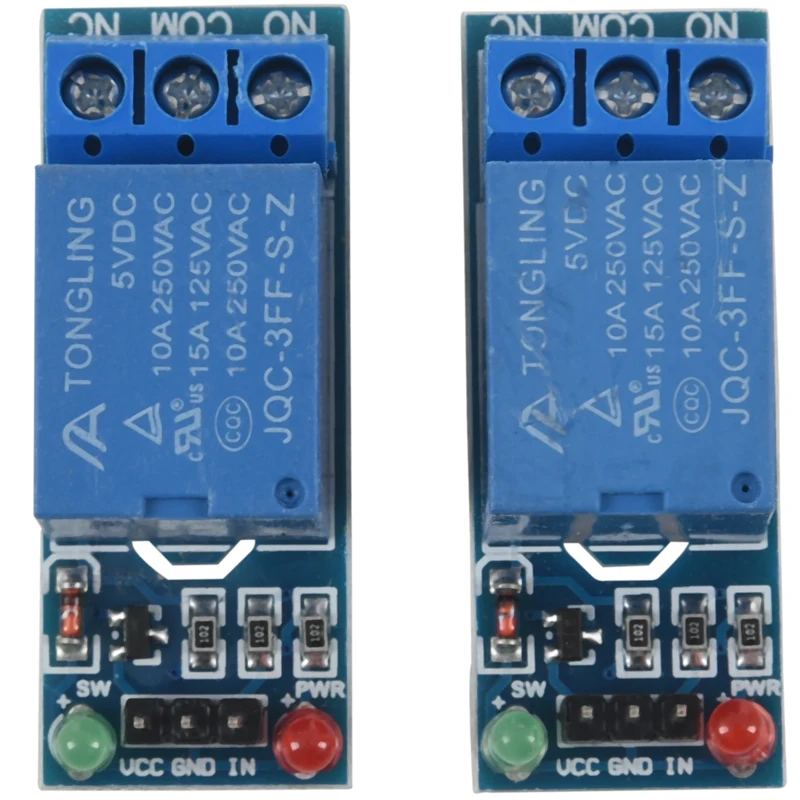2 шт. 1 канал DC 5 В релейный модуль переключателя для Arduino Raspberry Pi ARM AVR | Электроника