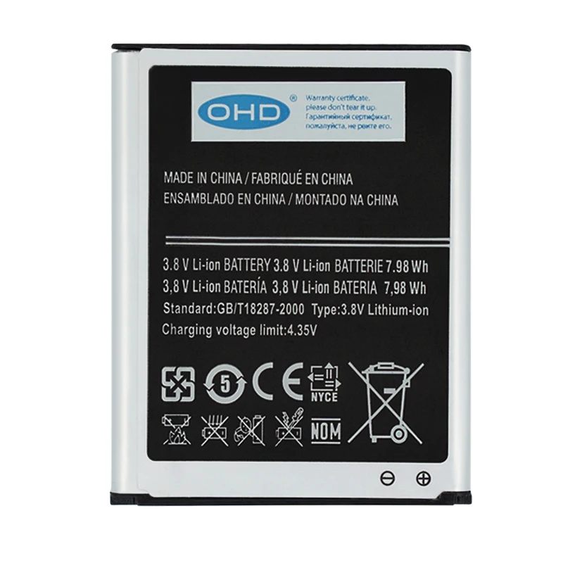 OHD 3 7 v 1500mAh литий ионный аккумулятор для телефона EB425161LU Samsung Galaxy S3 mini S3Mini i8190 i8160 S7562
