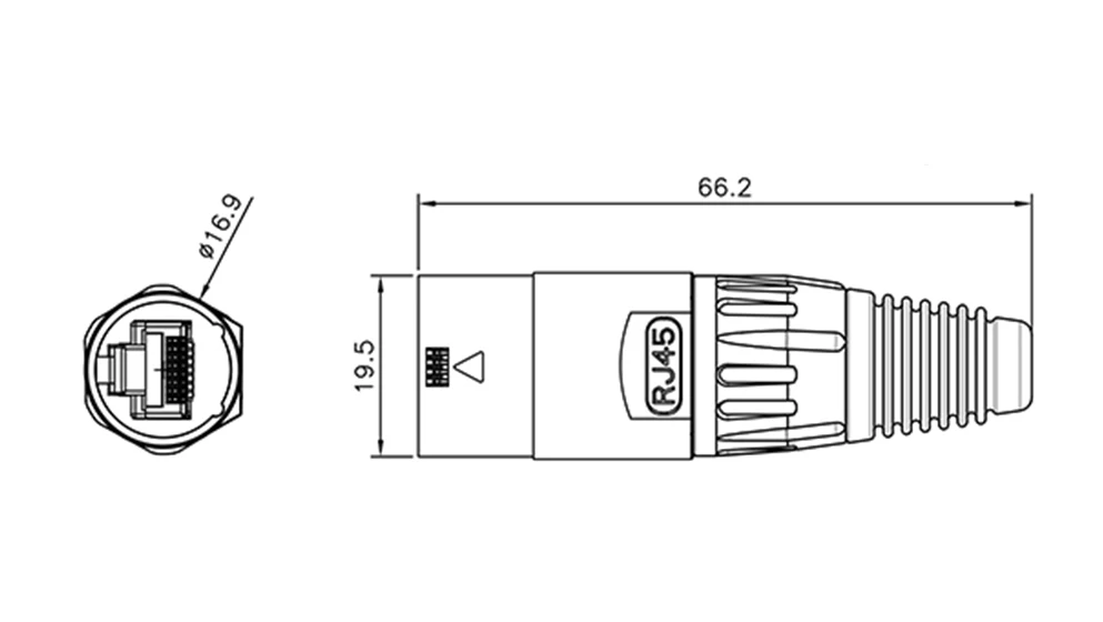 10 шт./лот водонепроницаемый RJ45 Панель Крепление Шасси 8P8C RJ45 штекер разъем Ethernet разъем водонепроницаемый IP65