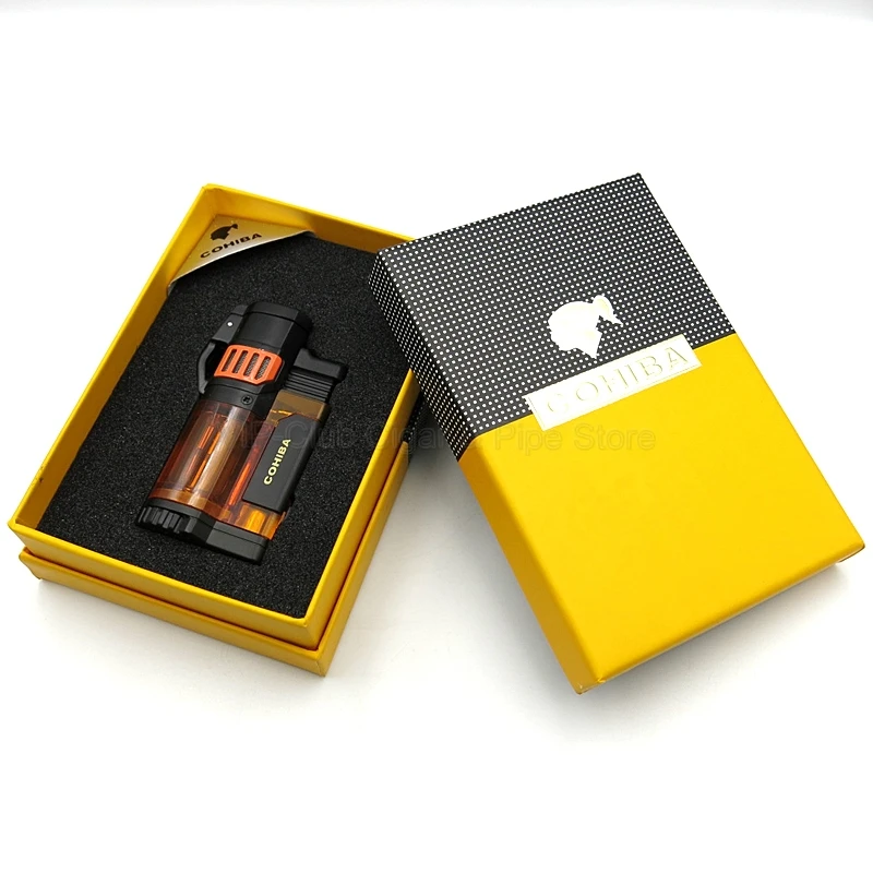 Cohiba гаджеты металлическая и пластиковая прозрачная сигаретная зажигалка 3
