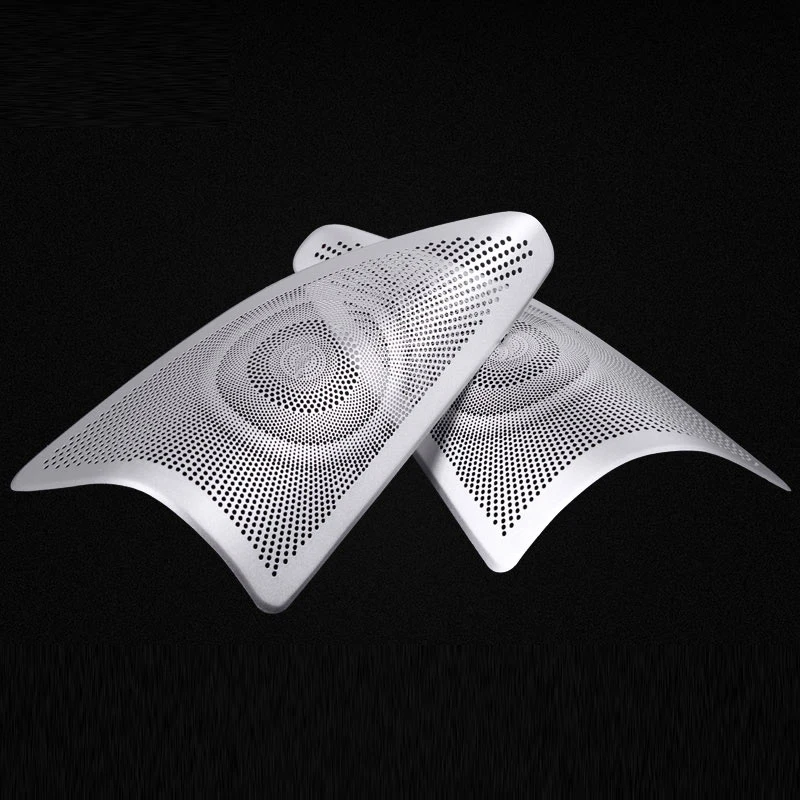 

Дверные аудио динамики из алюминиевого сплава крышка динамика декоративная отделка наклейка для Mercedes Benz ML W164 GL Class 2016 автомобильные аксессуары