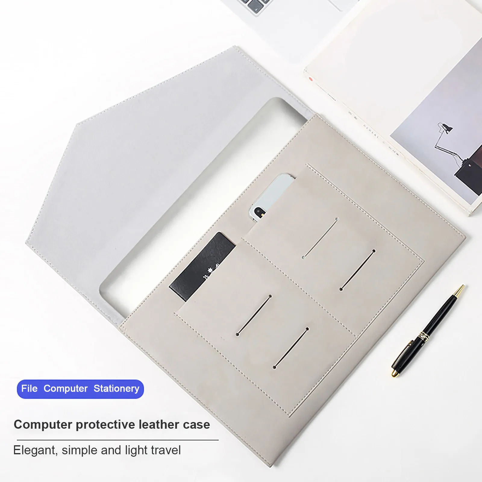 

high quality Laptop Bag Leather Surface Inner Liner Frosted For Tablets Up To 18.3 Inches Notebook Shockproof Case Original