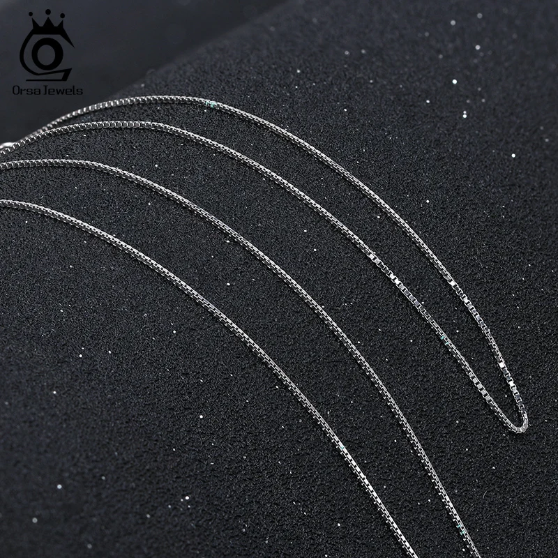 ORSA JEWELS в итальянском стиле с алмазной огранкой Rope Chain 925 ожерелье из стерлингового
