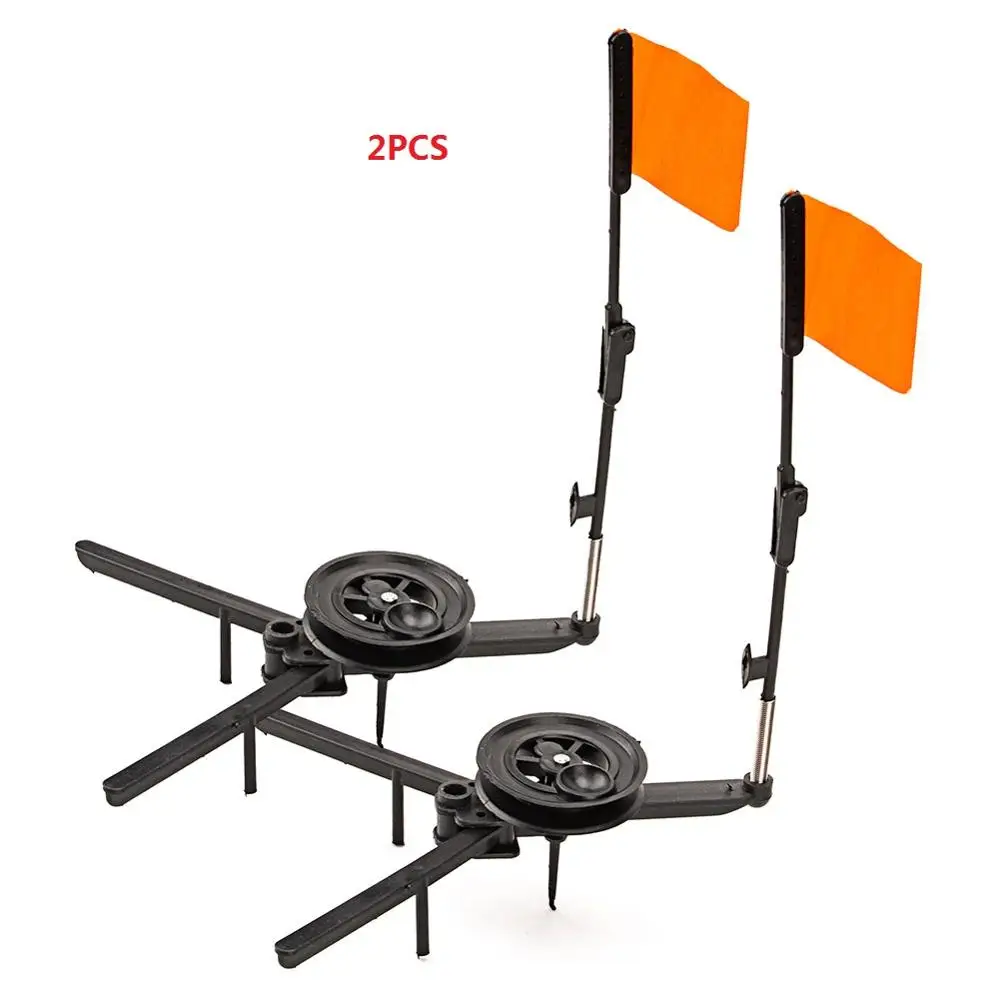 Type A 2Pcs Автоматическая зимняя ледяная Удочка с катушкой складной маркер флаг для зимней рыбалки Аксессуары для рыбалки на открытом воздухе - Цвет: Type A 2Pcs