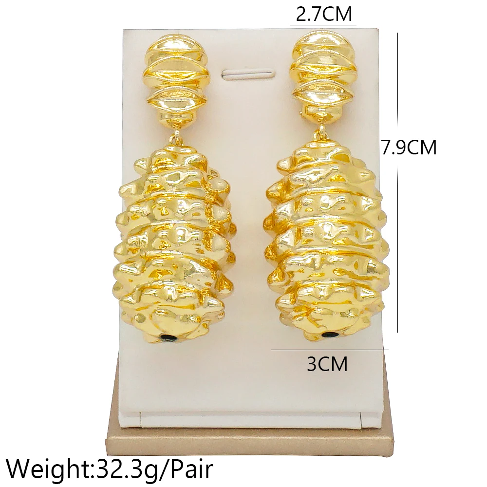 

Trend 2020 Copper Dangle Drop Earrings Long Earring Gold Earings For Women Fashion Accessories Jewelry Wedding Party