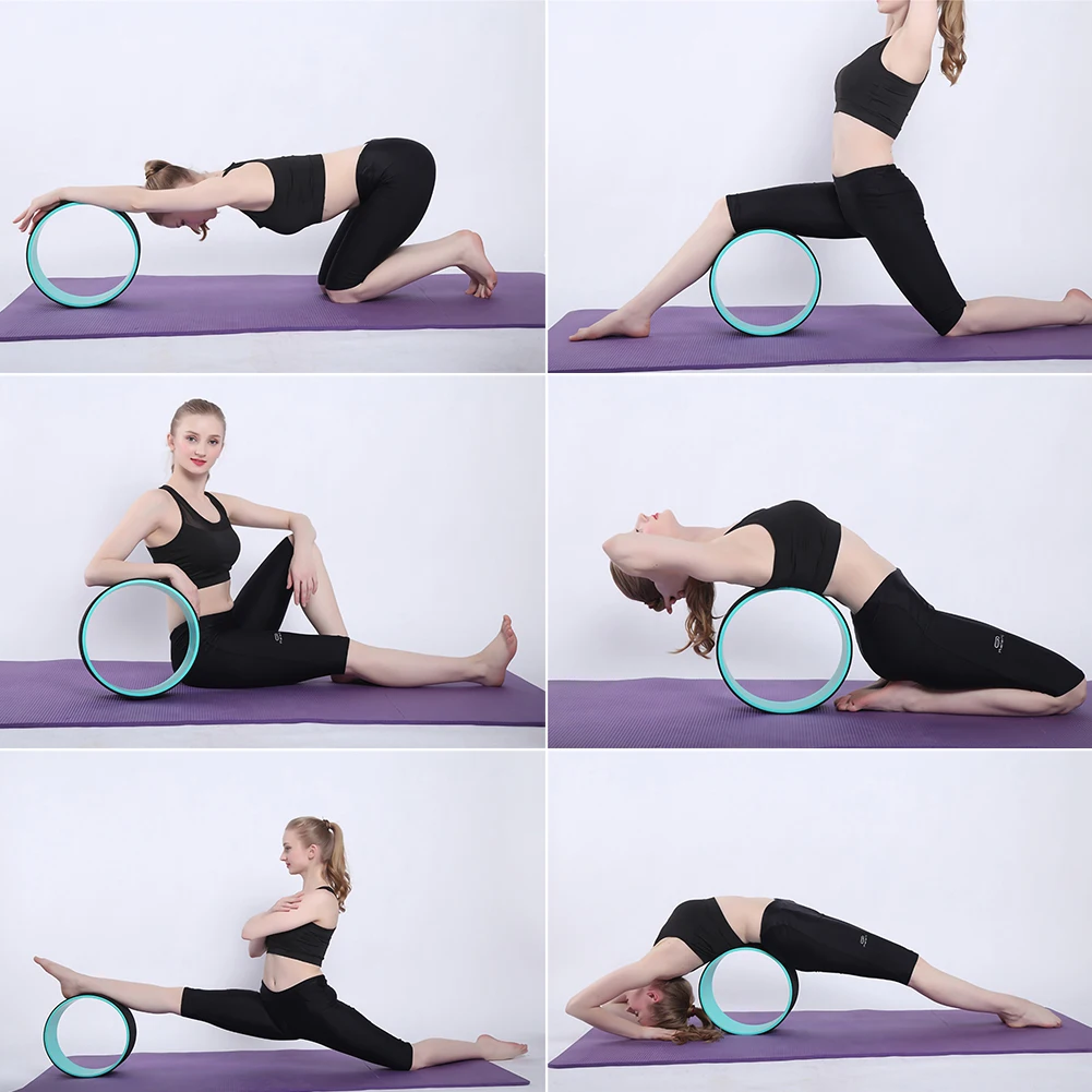

Yoga Pilates Circle TPE Yoga Fitness Roller Wheel Back Training Tool Slimming Magic Waist Shape Pilates Ring