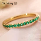 Mi Xiong s925 серебро с бриллиантами Изумрудное кольцо custo mi zed изысканный, очаровательный женские Брендовое обручальное кольцо ювелирные изделия
