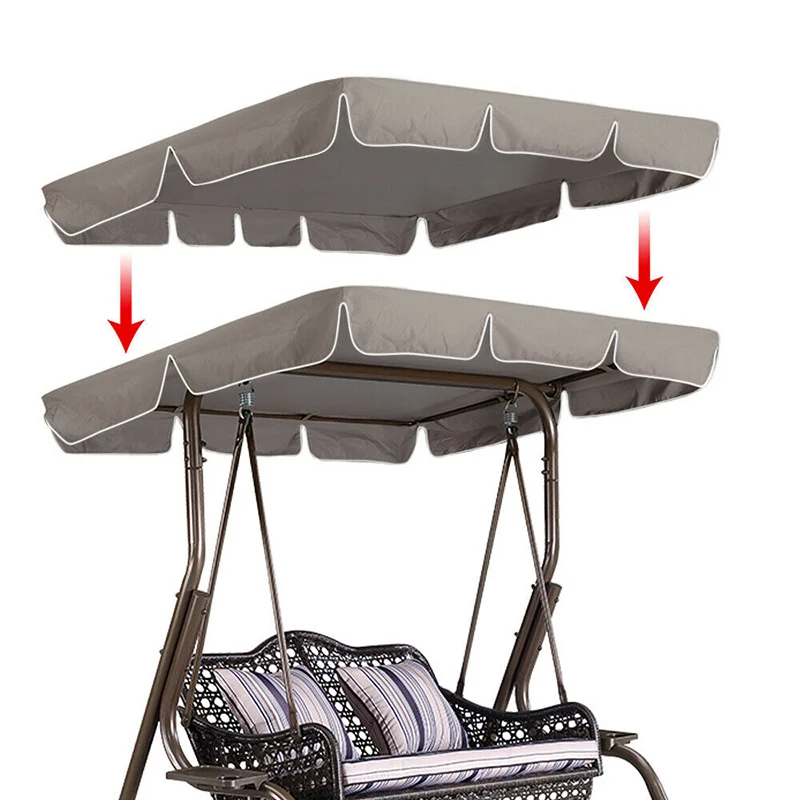 Garden Canopy Swings Courtyard Outdoor Chair Hammock Canopy Summer Waterproof Roof Replacement Swing Chair Awning images - 6