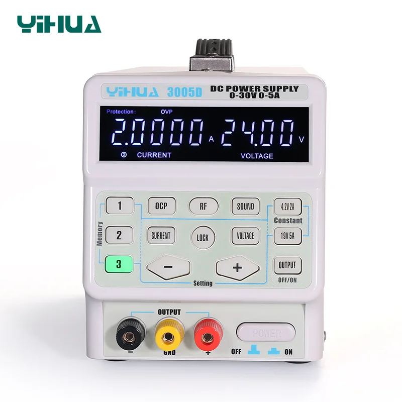 Источник питания YIHUA 150 Вт 3005D 5A 30 В постоянного тока регулируемый лабораторный