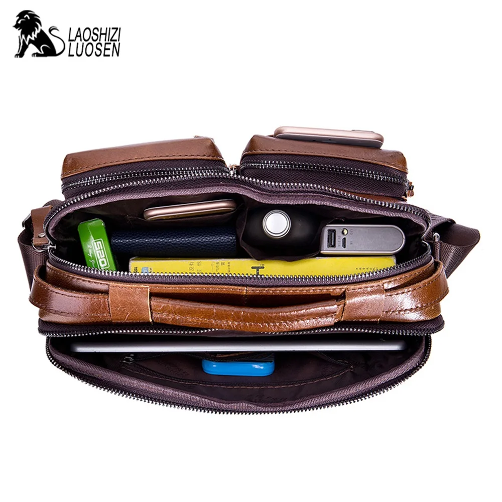 

Real Genuine leather Men Designer Handbags Vintage Laptop Briefcases Office Shoulder Bags Tote Male Crossbody Messenger Bags