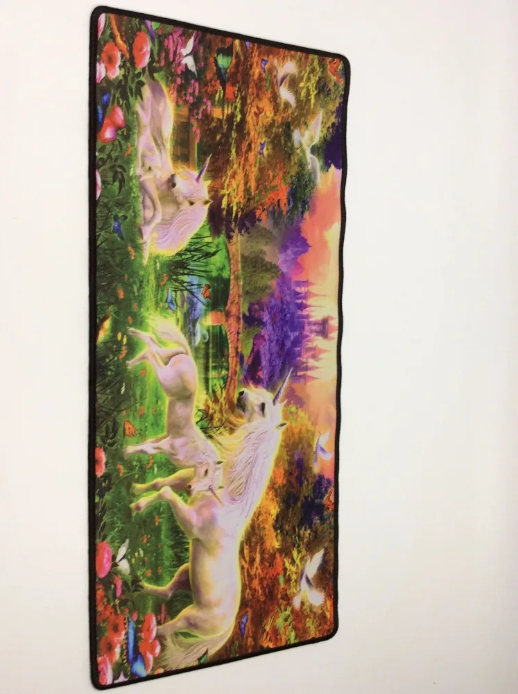 Mairuige Бесплатная доставка единороги 900x400 мм игровой коврик для мыши в виде