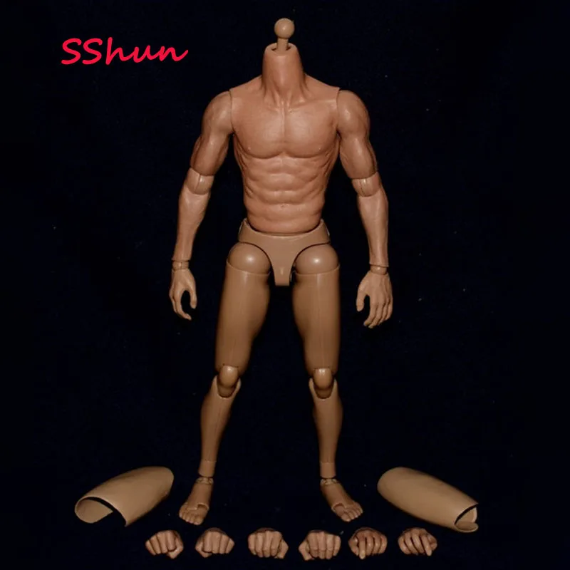 Масштаб 1/6 мужское азиатское полуинкапсулированное тело солдат с узкими плечами
